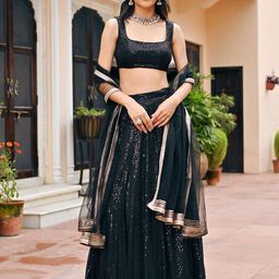 Lavanya The Label Embellished Ready to Wear Lehenga & Blouse With Dupatta-picture-17