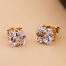 QUERALT Square Studs Earrings-image-75