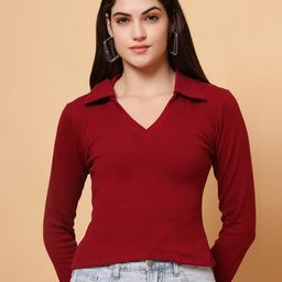 Chemistry Women Ribbed Cotton Top-image-72