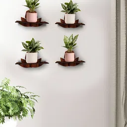 OLIVE TREE 4 Pieces Planter Stand Wall Shelves-image-92