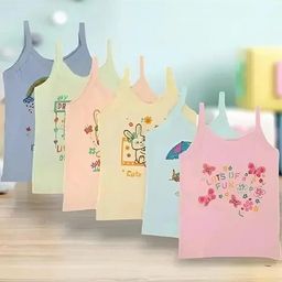 CAVENDERS Girls Pack of 6 Basic Inner Vests-picture-26