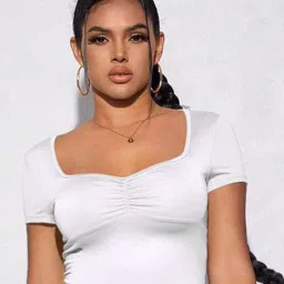 Stylecast X Slyck Sweetheart Neck Crop Fitted Top-picture-19