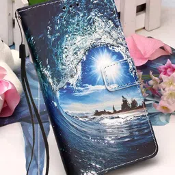 PEEPERLY Abstract Printed iPhone 15 Pro Max Flip Case Mobile Accessories-58