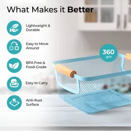 The Better Home Blue Set of 1 Regular Multi-Utility Organisers image 4