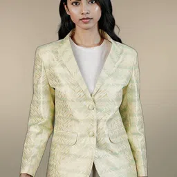 Talethread Printed Single-Breasted Casual Blazer-picture-49