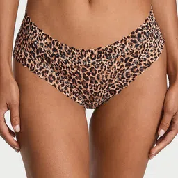 Victoria's Secret Floral Printed Low-Rise Lace-Trim Basic Cheeky Panty 112511397BHK-picture-2