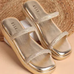 ELLE Women Embellished Party Platform Sandals-58