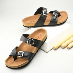 Mast & Harbour Women One Toe Flats with Buckles-36