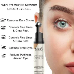 Newsio Under Eye Gel with Vitamin E & Cucumber - 15 ml image 4