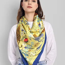 Sarisp Women Satin Printed Scarf-54