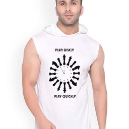 FABSTIEVE Play Wisely Printed Cotton Gym Vests-image-1