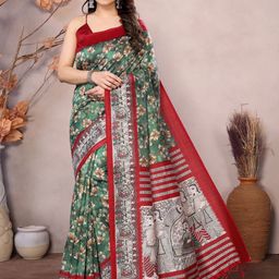 KALINI Floral Art Silk Saree-image-97