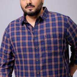 HARDSODA Men Windowpane Checks Opaque Checked Casual Shirt-image-54