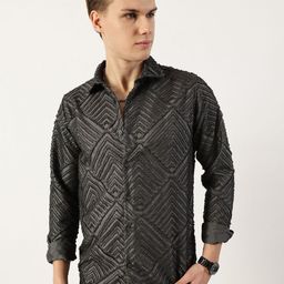 Thomas Scott Men Premium Slim Fit Opaque Casual Shirt-picture-7