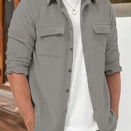 R.Code by The Roadster Life Co. Men Pinstripes Casual Shirt-image-19