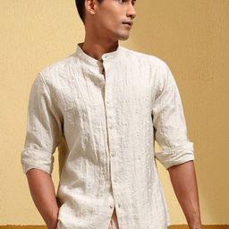 HIGHLANDER Men Slim Fit Self Design Casual Shirt-image-33