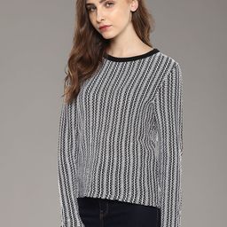 Moda Elementi Women Striped Pullover-image-58