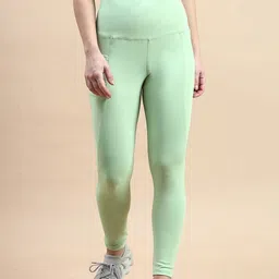 VOXATI Women Solid Slim-Fit Ankle-Length Gym Tights-picture-34