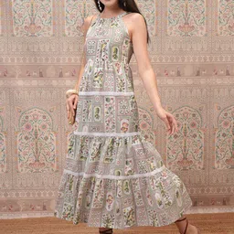 Vishudh Women Floral Printed Maxi Dress-image-43