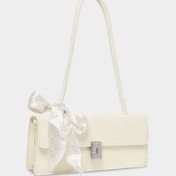 Styli PU Structured Handheld Bag with Bow Detail-10