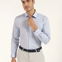 Blackberrys Slim Fit Geometric Printed Formal Shirt-image-4
