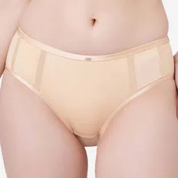 Soie Women Nude High Waist Full Coverage Brief-image-86