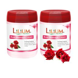 Lilium Set Of 2 Rose Massage Cream-30