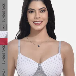 StyFun Pack of 2 Full Coverage Lightly Padded Bra With All Day Comfort-8