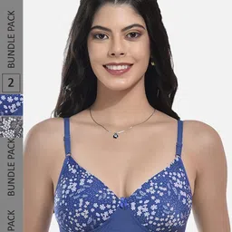 StyFun Pack of 2 Full Coverage Lightly Padded Bra With All Day Comfort-21
