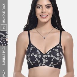 StyFun Pack Of 2 Non-wired Lightly Padded Seamless Everyday Bra With All Day Comfort-52