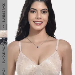StyFun Pack of 2 Floral Printed Bra Full Coverage Lightly Padded-22
