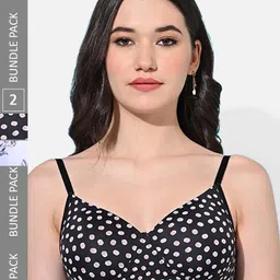 FIMS Pack Of 2 Printed Full Coverage Lightly Padded Everyday Bra All Day Comfort-picture-25