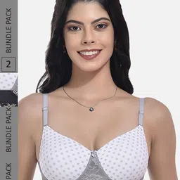 StyFun Pack Of 2 Full Coverage Lightly Padded Everyday Bra With All Day Comfort-37