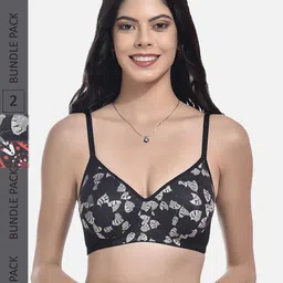 StyFun Pack Of 2 Floral Full Coverage All Day Comfort Lightly Padded Bra-53