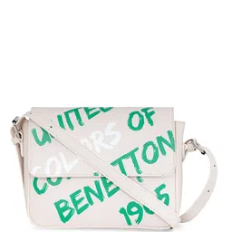 United Colors of Benetton Printed Structured Sling Bag-36