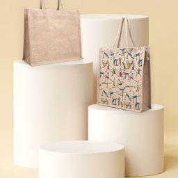Golden Peacock Brown Colourblocked Oversized Shopper Tote Bag with Cut Work-28