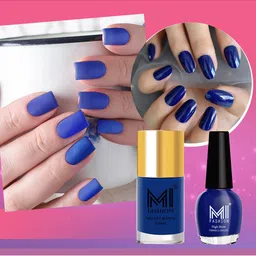 MI FASHION Set of Vernis A Ongles High Shine 15 ml & Velvet Matte Nail Polish 9.9 ml-image-86