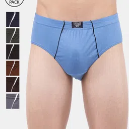 Dollar Lehar Men Assorted Pack Of 7 Brief Super Combed Cotton Basic Briefs MLHBR-01-PO7-13