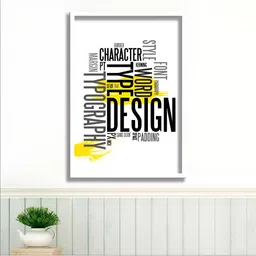 Aura White & Black 1 Piece Wood Abstract Wall Paintings-image-35