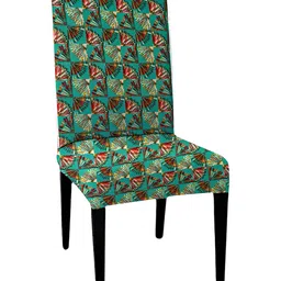 Lazi Green Printed Stretchable Chair Covers-image-100