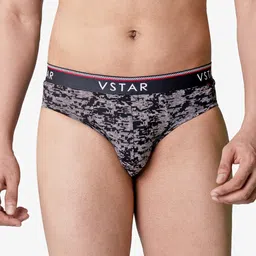 VStar Abstract Printed Low-Rise Anti Microbial Basic Briefs SG 02-BLACK-picture-38