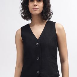ELLE V-Neck Sleeveless Waistcoat-picture-49