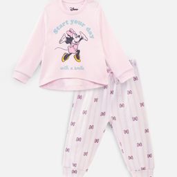 Nap Chief Infant Girls Minnie Mouse Printed Pure Cotton Night suit-image-14
