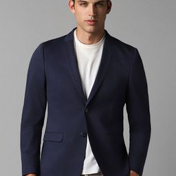 Louis Philippe Sport Pure Cotton Slim-Fit Single-Breasted Blazer-image-67