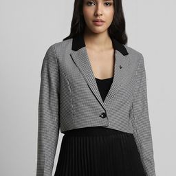 Allen Solly Woman Women Printed Crop Blazer-37