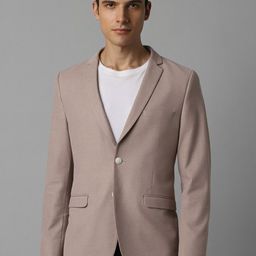 Louis Philippe Sport Slim Fit Textured Pure Cotton Casual Blazer-picture-11