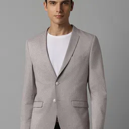 Louis Philippe Sport Slim Fit Textured Pure Cotton Casual Blazer-picture-22
