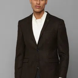 Allen Solly Men Self Design Single-Breasted Woolen Formal Blazer-image-38
