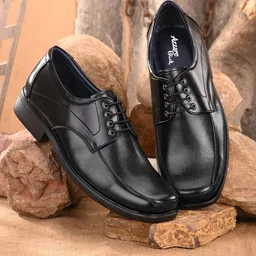 Azzaro Black Men Black Solid Formal Derbys-image-89