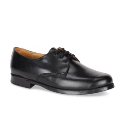 Bata Men Black Solid Leather Formal Derbys-image-12